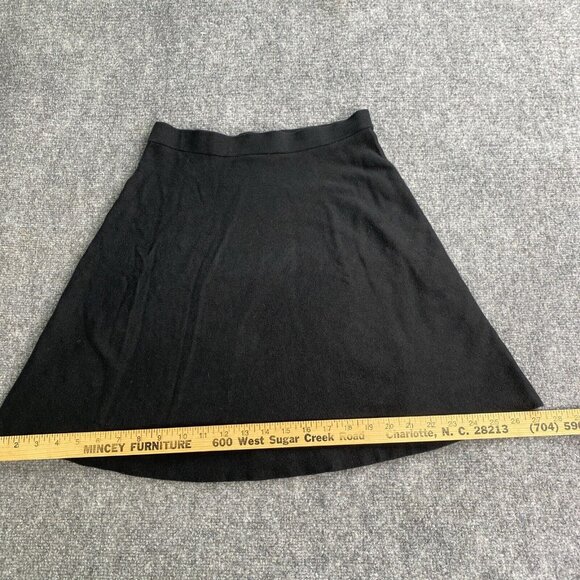 Ann Taylor‎ Skirt Womens SP Black Pull On A Line Flare Short Work Casual Travel - Picture 7 of 7